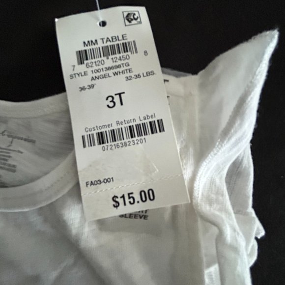 FIRST IMPRESSIONS GIRLS WHITE TOP - Picture 3 of 3